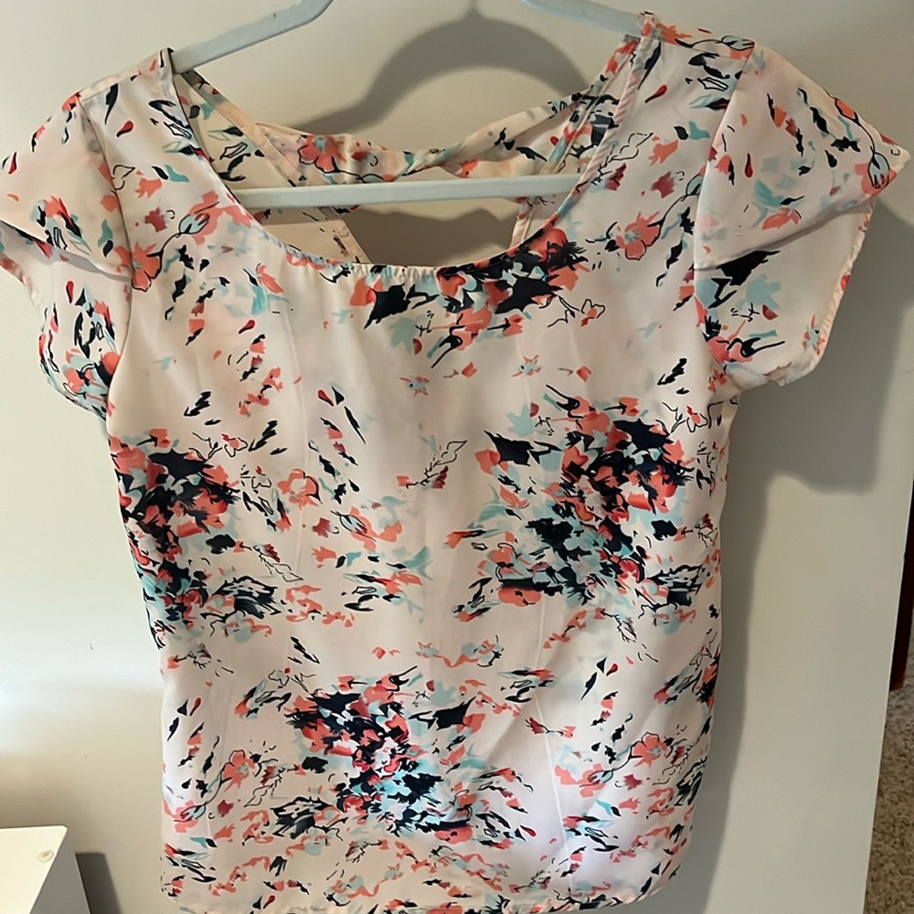 Pink floral top